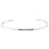 Mantraband Gratitude Bracelet Silver