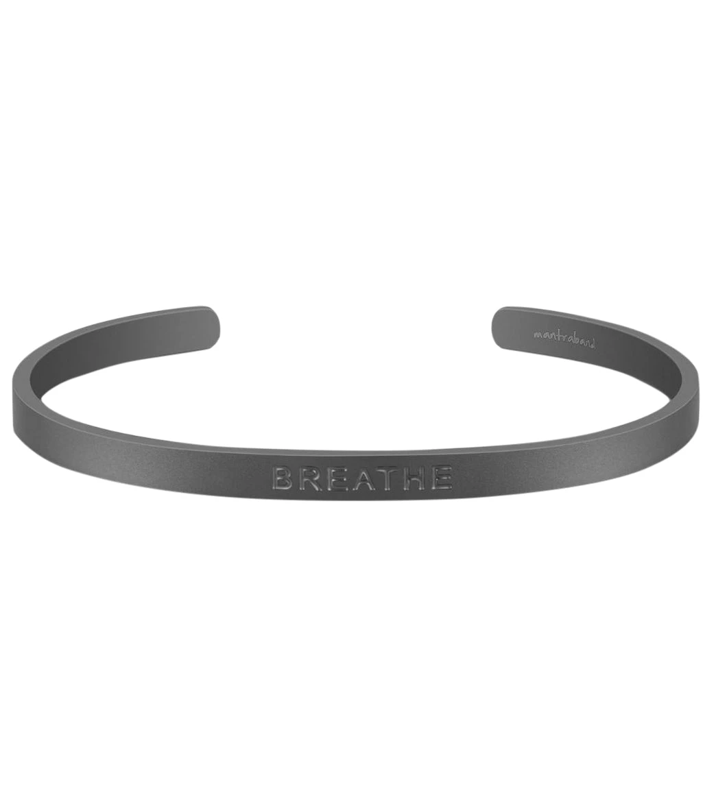 Mantraband Breathe Bold Bracelet Matte Black 1 Mantraband Breathe Bold Bracelet Matte Black