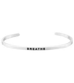 Mantraband Breathe Bracelet Silver
