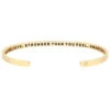 Mantraband Braver Than You Believe, Stronger Than You Feel, Smarter Than You Think Within Bracelet Yellow Gold