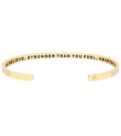 Mantraband Braver Than You Believe, Stronger Than You Feel, Smarter Than You Think Within Bracelet