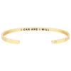 Mantraband I Can And I Will Within Bracelet Yellow Gold