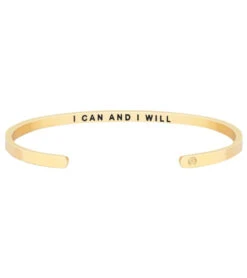 Mantraband I Can And I Will Within Bracelet Yellow Gold