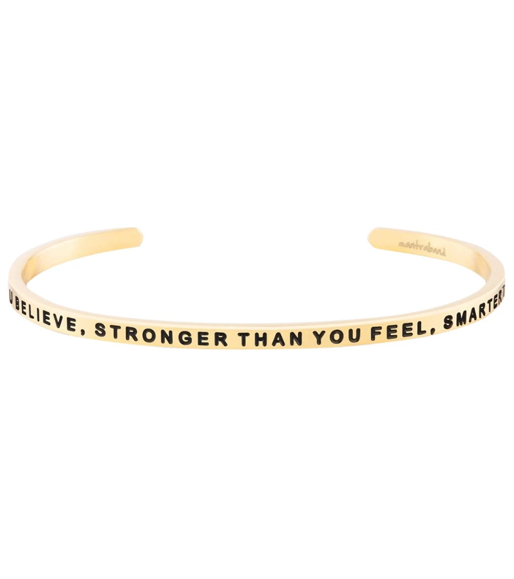 Mantraband Braver Than You Believe, Stronger Than You Feel, Smarter Than You Think Bracelet Yellow Gold 1 Mantraband Braver Than You Believe, Stronger Than You Feel, Smarter Than You Think Bracelet Yellow Gold