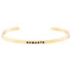 Mantraband Namaste Bracelet Yellow Gold