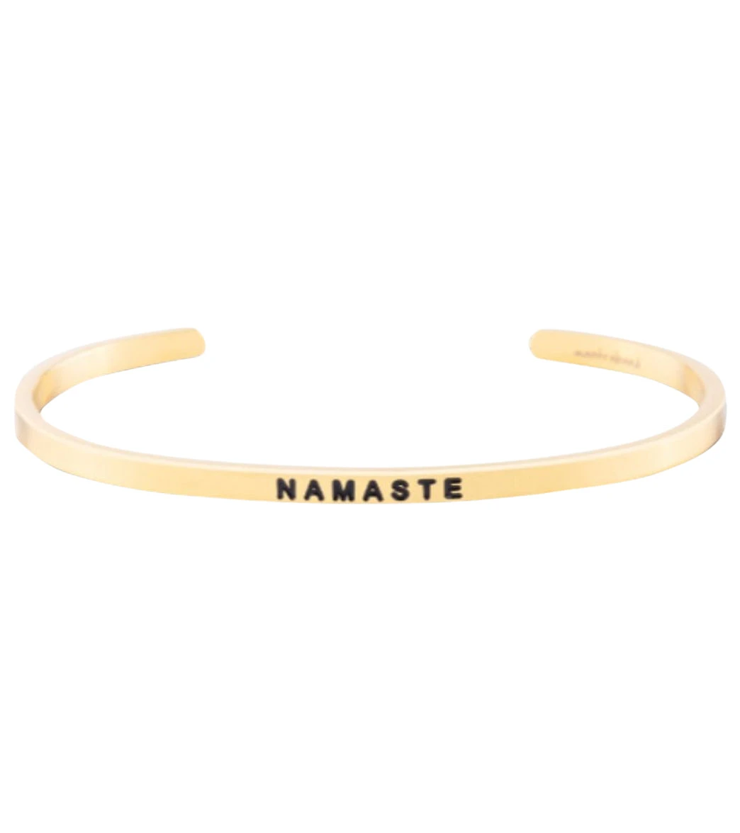 Mantraband Namaste Bracelet Yellow Gold 1 Mantraband Namaste Bracelet Yellow Gold