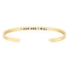 Mantraband I Can And I Will Bracelet Yellow Gold