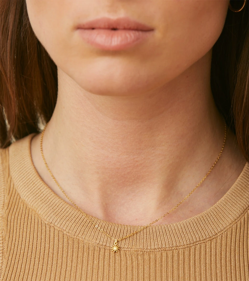 Dogeared Make A Wish Petite Starburst Necklace Gold Dipped 2 Dogeared Make A Wish Petite Starburst Necklace Gold Dipped - Image 2