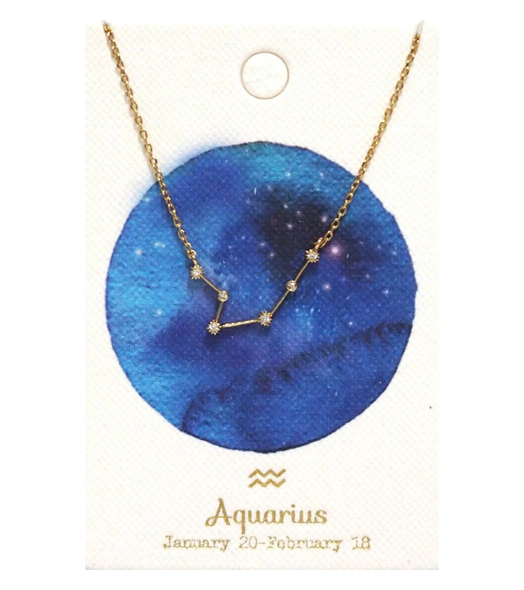 TAI Jewelry Constellation Necklace Aquarius 1 TAI Jewelry Constellation Necklace Aquarius