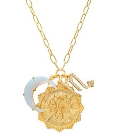 TAI Jewelry Zodiac Coin Necklace With Opal Moon Charm 12 TAI Jewelry Zodiac Coin Necklace With Opal Moon Charm -Hot Sale Everyday Yoga Store 6650711867435 scorpio 1
