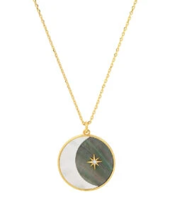 TAI Jewelry Star And Moon Necklace -Hot Sale Everyday Yoga Store 6650735657003 gold 1