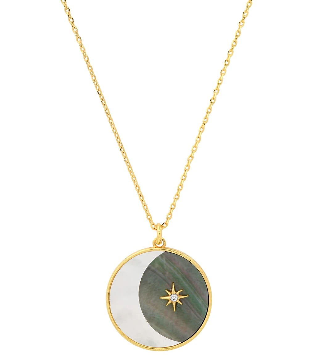 TAI Jewelry Star And Moon Necklace Gold 2 TAI Jewelry Star And Moon Necklace Gold - Image 2