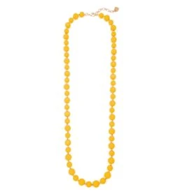 Zenzii Chunky Matte Beaded Long Necklace -Hot Sale Everyday Yoga Store 6650737262635 honey 1a