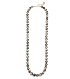 Zenzii Iridescent Beaded Long Necklace -Hot Sale Everyday Yoga Store 6650737983531 gray