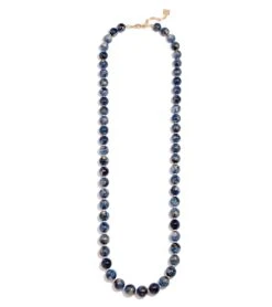 Zenzii Iridescent Beaded Long Necklace