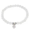 Mala Collective Begin Again Bracelet White Jade, Silver