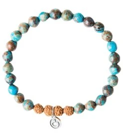 Mala Collective I Am Here Bracelet Autumn Jasper, Rudraksha