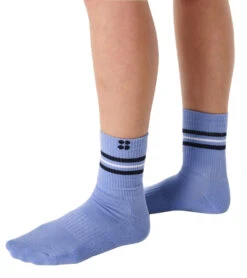 Sweaty Betty Go Faster Crew Socks 2 Pack Coast Blue