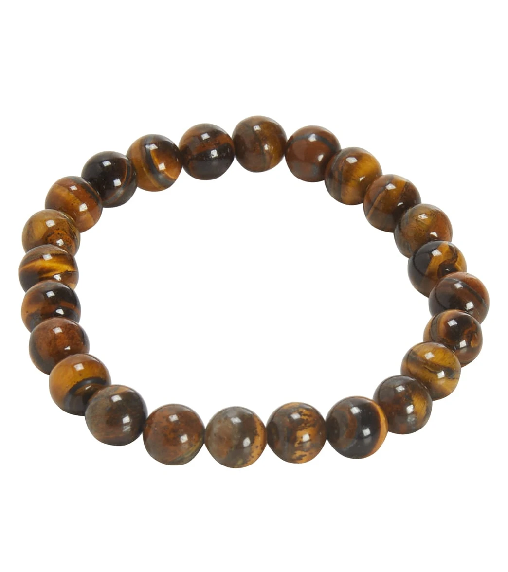 Yak & Yeti Tiger's Eye Beaded Bracelet Brown 1 Yak & Yeti Tiger's Eye Beaded Bracelet Brown