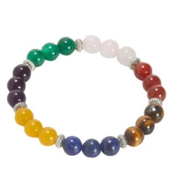 Yak & Yeti 7 Stones Chakra Bracelet Multi