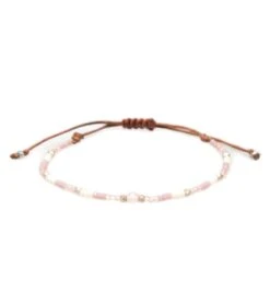 Lotus And Luna Love Rose Quartz Goddess Bracelet -Hot Sale Everyday Yoga Store 6837940158507 pinkwhite
