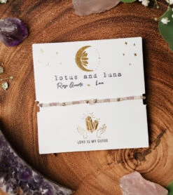 Lotus And Luna Love Rose Quartz Goddess Bracelet -Hot Sale Everyday Yoga Store 6837940158507 pinkwhite 2a