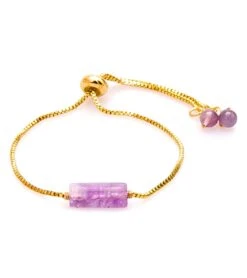 Lotus And Luna Vitality Amethyst Stone Of The Earth Bracelet -Hot Sale Everyday Yoga Store 6837940715563 purplegold 1