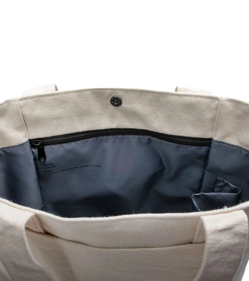 Vooray Zoey Organic Natural Cotton Tote 10 Vooray Zoey Organic Natural Cotton Tote - Image 10