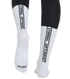 Spiritual Gangster Eternal Optimist Sock White/Black -Hot Sale Everyday Yoga Store 6928718168107 whiteblack 4a
