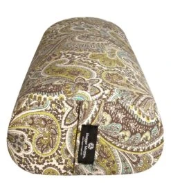 Hugger Mugger Standard Printed Yoga Bolster Paisley Café -Hot Sale Everyday Yoga Store 6988876939307 paisleycaf 4a