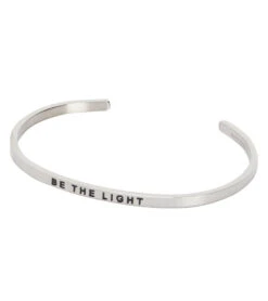 Mantraband Be The Light Bracelet -Hot Sale Everyday Yoga Store 7014021365803 silver