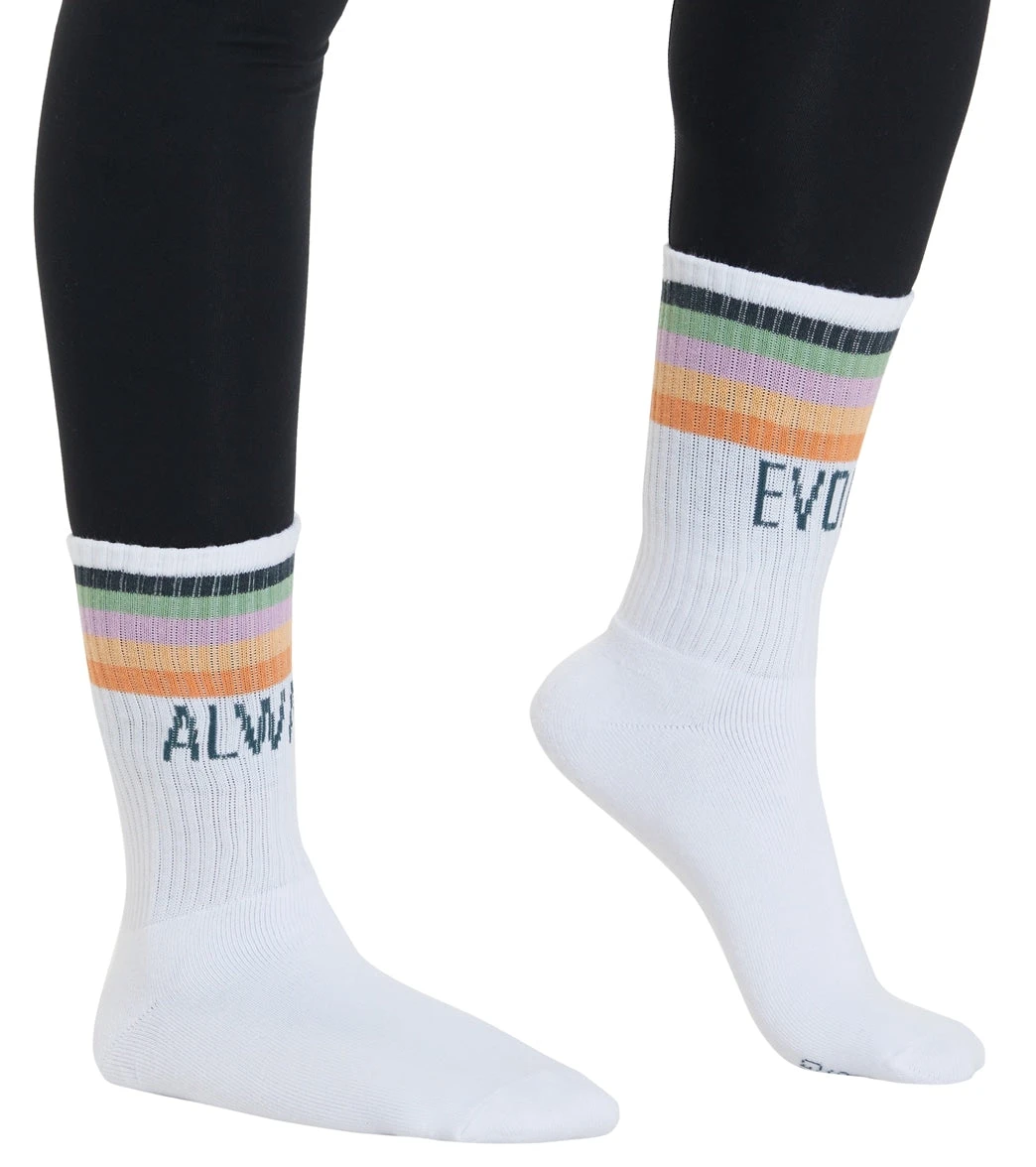 Spiritual Gangster Always Evolving Tube Sock White 2 Spiritual Gangster Always Evolving Tube Sock White - Image 2
