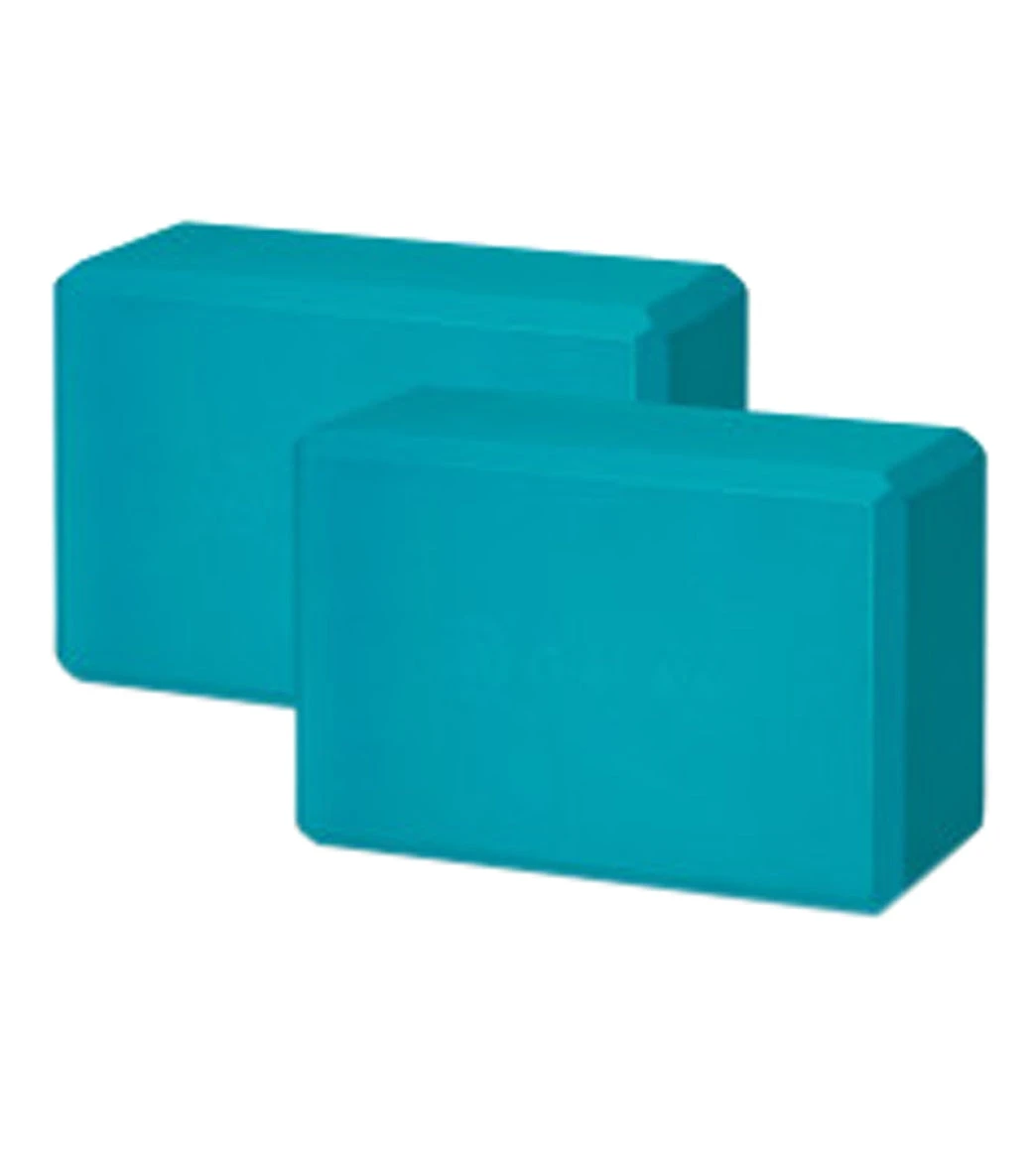 Gaiam 2 Pack Yoga Blocks Vivid Blue 2 Gaiam 2 Pack Yoga Blocks Vivid Blue - Image 2