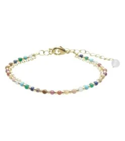 Lotus And Luna Master Healer Gold Healing Layered Bracelet -Hot Sale Everyday Yoga Store 7143837237291 rainbow 1