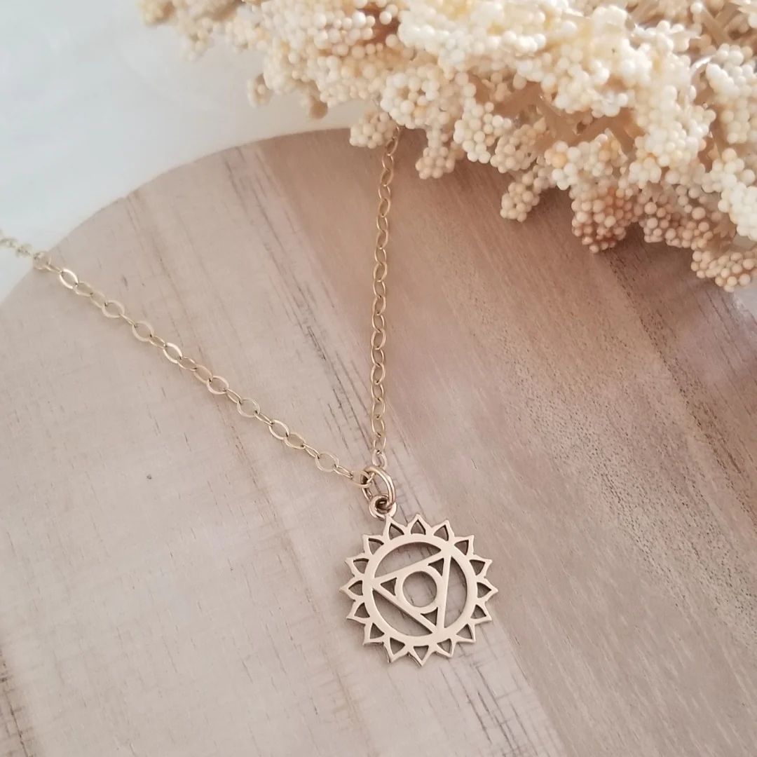 Hot Sale Everyday Yoga Store -Hot Sale Everyday Yoga Store RESIZE ThroatChakraCharmPendant daintygoldthroatchakranecklace sevenchakrajewelry yoganecklace giftforher